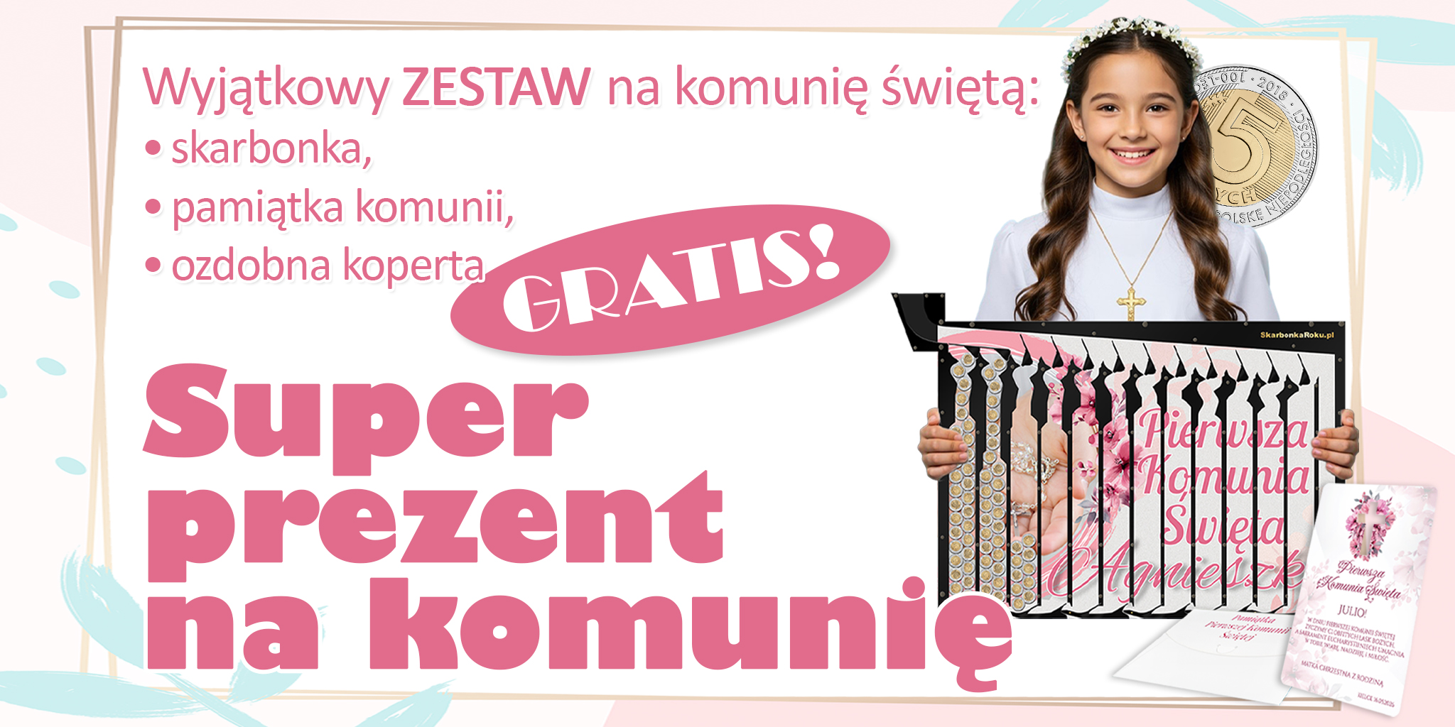 5 wyjątkowych prezentów na Komunię Świętą 2026 – personalizowane pomysły na prezent